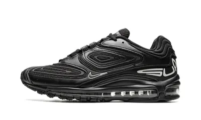 Mix the nike air max preday with the nike air max 98 lower to create a new  pair of sneakers. hyper-realistic, grey, black, white on Craiyon