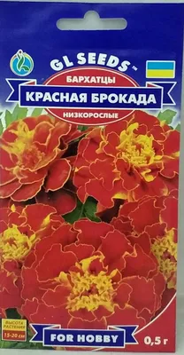 Бархатцы Красная Брокада 0,5г – купить с доставкой по Украине