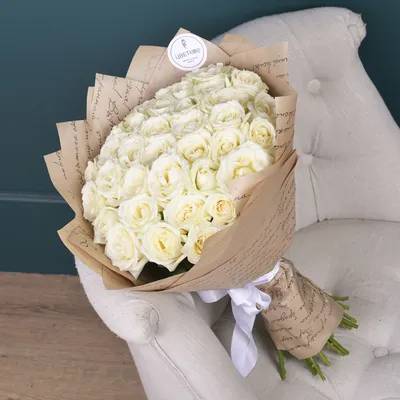 Белые розы букет фото