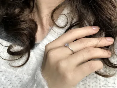 Натуральный негретый белый Сапфир аккуратное 925 Серебряное кольцо – купить  онлайн на Ярмарке Мастеров – MAHQ2RU | Кольцо помолвочное, Москва