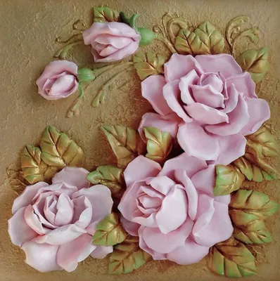 Картина Бледно-розовые розы №post_01514. Галерея: Цветы | Walldeco