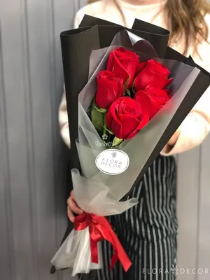 Букет из 5 роз \"Классика\" | Купить букет цветов в Гомеле с бесплатной  доставкой в интернет-магазине цветов \"Букетти\"
