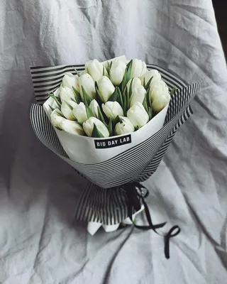 Букет белых тюльпанов | Flower Minsk