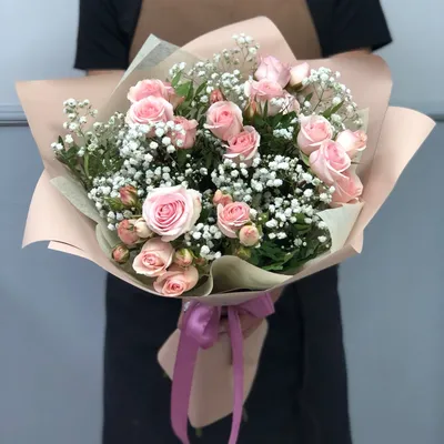 Букет кустовых роз №3 доставка в Красноярске | ФлоРум24