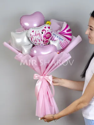 Букет шаров на выписку из роддома «It's a girl»👶 | Купить с доставкой в  Киеве | Лучшая цена