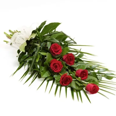 Букет \"Красные розы на похороны\" с доставкой в Самаре — Фло-Алло.Ру, свежие  цветы с бесплатной доставкой