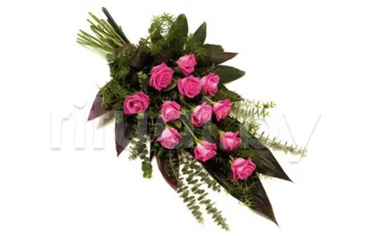 Букет на похороны \"Розовая роза\" (V114) - купить в RITUAL.BY (V114)