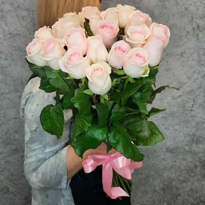 Букет нежно-розовых роз Эквадор – купить с доставкой в Москве
