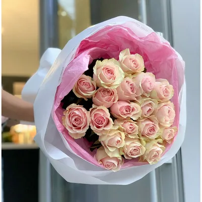 ᐈ Купить Букет из нежных роз с доставкой - Цена 3850 руб. // Flore Amore