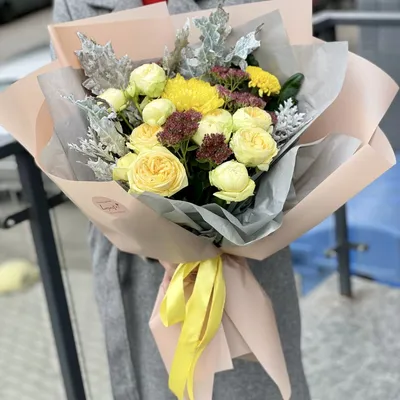 Быстрая доставка цветов Киев | Осенний букет с хризантем