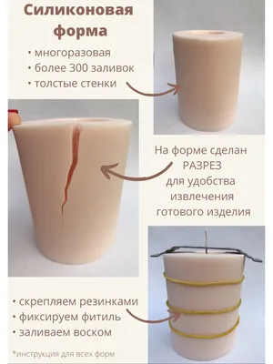 Силиконовая форма для свечей, мыла, гипса, эпоксидной смолы, бетона / Молд  силиконовый ваза 1001mold 37240926 купить в интернет-магазине Wildberries