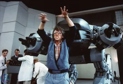 Пол Верховен на съемках фильма «Робокоп» 1987 | Пикабу