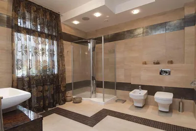 Ванная комната в коричневых цветах (фото). Коричневая ванная комната —  уютный и спокойный дизайна (фото)