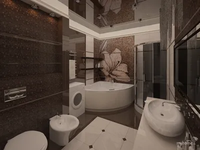 Дизайн ванной комнаты без унитаза
