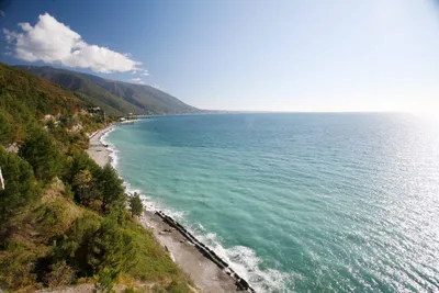 Чёрное море в Абхазии и озеро Рица