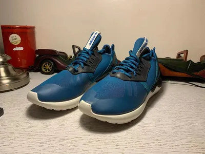 630-)Adidas Tubular Runner Fabric Low Blue ColorRunning Shoes Men Sz 11 |  eBay