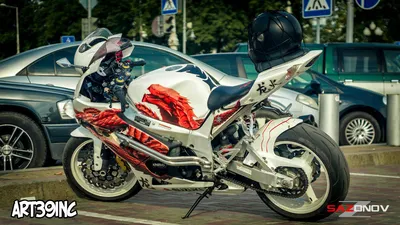 Аэрография на мотоциклах, цены в СПб | Аэрография на баке