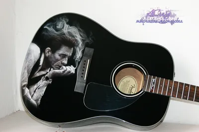 Аэрография на гитаре | Johnny Cash