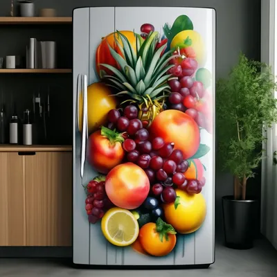 Студия Дизайна - Аэрография на холодильнике.придумано и... | Facebook