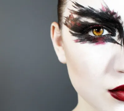 Агрессивный макияж (55 фото) | Black swan makeup, Black swan, Makeup
