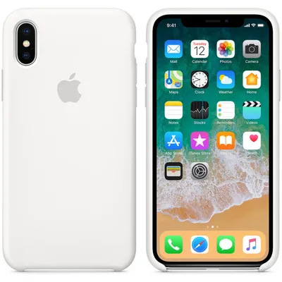 Силиконовый чехол для iPhone X (10) с принтом «Модные эскизы в белом цвете»  — купить в интернет-магазине Case Place