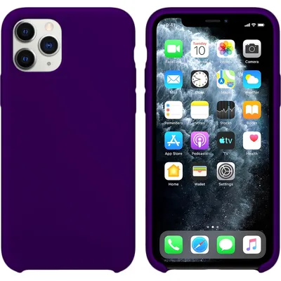 Чехол для Apple iPhone 11 Pro Max Brosco Softrubber фиолетовый, купить в  Москве, цены в интернет-магазинах на Мегамаркет