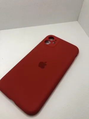 Силиконовый чехол на Iphone 11(Красный / Red)Silicone case накладка с  защитой камеры и закрытым низом (ID#1285534524), цена: 231.80 ₴, купить на  Prom.ua