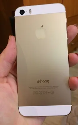 Крышка Apple iPhone 5s золотой корпус C-сток