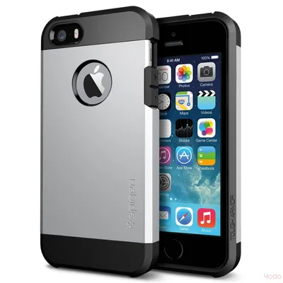 Чехол-бампер Deff Cleave Brushed Metal Style для iPhone 5/5s/SE, алюминий /  полиуретан, серебристый по выгодной цене – купить в MacTime
