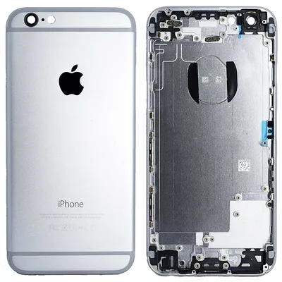 Задняя панель (корпус) для Apple iPhone 6 Серый космос для самостоятельной  замены с инструкцией