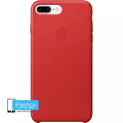 Silicone Case iPhone 7/8 Plus Розово-Красный