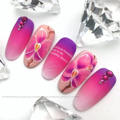 Цветы на ногтях | Ногти, Цветы на ногтях, Дизайнерские ногти