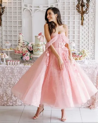 Романтичное и нежное розовое платье в пол | Мода от Кутюр.Ru