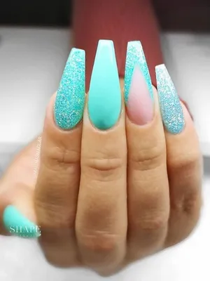 The Cutest Aqua Nails That Suits Every Girl | Stylish Belles | Aqua nails,  Turquoise nails, Teal nails