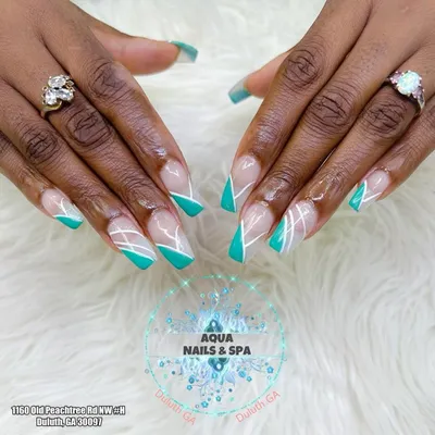 Aqua mermaid nails - Nailstyle | Mermaid nails, Nail art images, Summer  acrylic nails