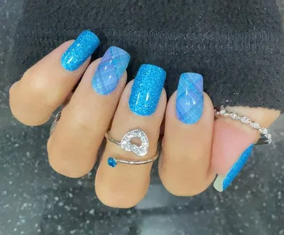 VIP Nails and Spa - Aqua blue V tip #bluenails💙 #vtipnails #vipmarshall |  Facebook