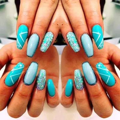 Aqua Nails | Aqua nails, Blue nail designs, Blue nails