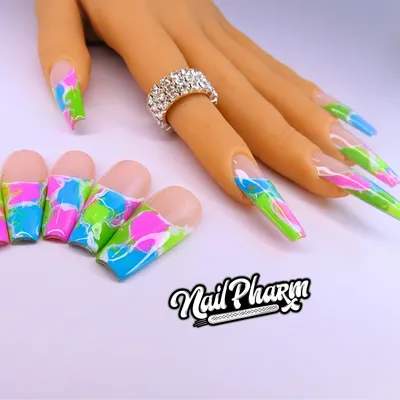 AURORA AQUA NAILS #Shorts - YouTube