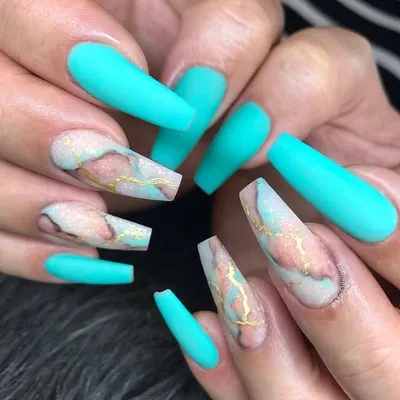 Pink and Aqua Flowers | 40 Great Nail Art Ideas - Kerruticles