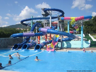 Tuapse water Park DOLPHIN Nebug. OVERVIEW of rides, water slides. The Water  Parks Of Russia - YouTube