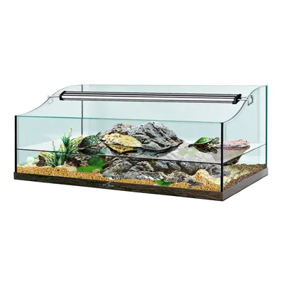 Аквариум для водных черепах Биодизайн Turt-House Aqua 85 (92 литра).  Светильник I-PRO. Без тумбы.
