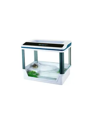 Переноска-аквариум с отровком и пальмой,27х17х16см для красноухих черепах ,  с пластиковой крышкой | Акватория