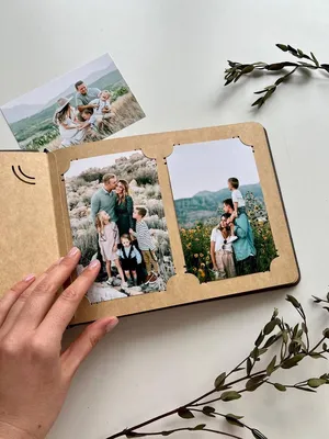 Семейный подарочный фотоальбом с уголками \"Счастье внутри\" на 100 фото