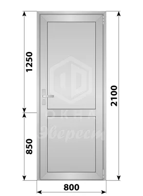 Алюминиевая межкомнатная одностворчатая глухая дверь 800x2100 - купить  недорого в Москве, фото, отзывы, цена от 13700 руб.