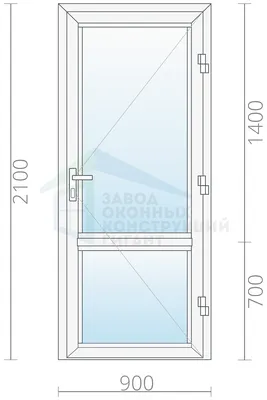 Алюминиевая входная одностворчатая дверь со стеклом 1000x2100 - купить  недорого в Москве, фото, отзывы, цена от 35900 руб.