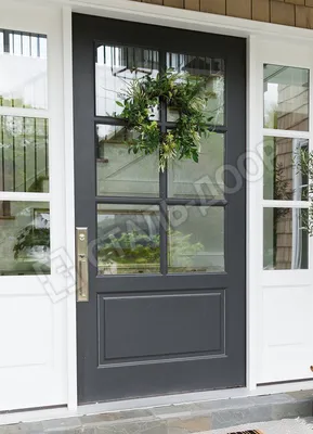 Алюминиевая межкомнатная дверь 5AG («черный матовый» / сатинат) — 64283 руб  | 4650