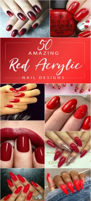 Красный | Red nails, Velvet nails, Nails