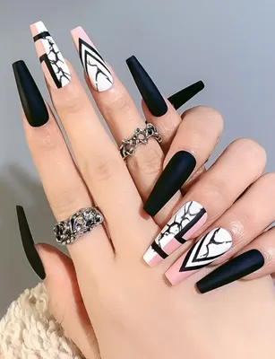 USA nails | Usa nails, Coffin shape nails, Finger nail art