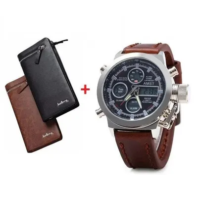 Часы AMST 30039, коричневый ремешок (id 108147233), купить в Казахстане,  цена на Satu.kz