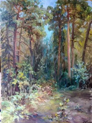 Купить картину \"В лесу\" - художник Анна Красная